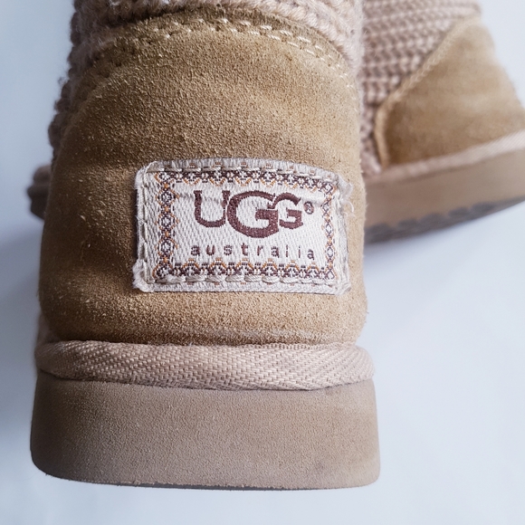 UGG Tan Cable Knit Tall Boots - Picture 11 of 16